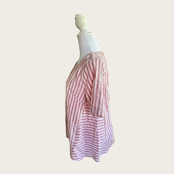 Roolee Cotton Striped Tent Top, Size M - Picture 2 of 10